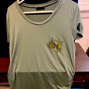 Large maternity shirt with tarot card